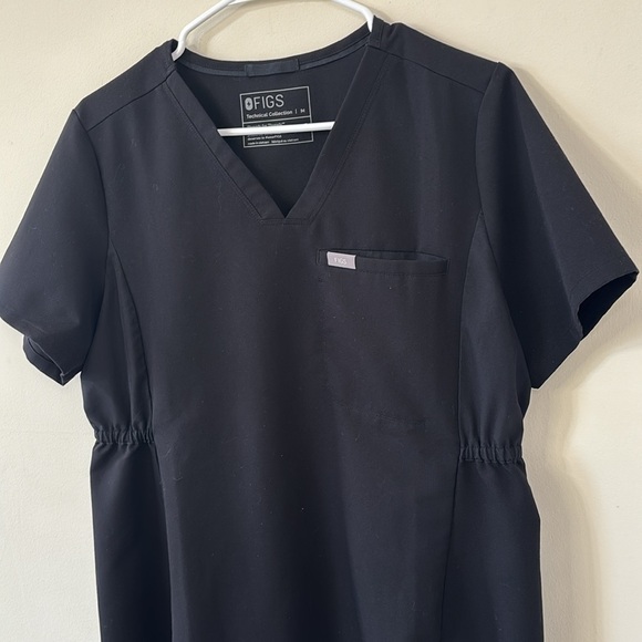 FIGS Octavia Maternity Scrub Top Black Size Medium - Picture 6 of 11